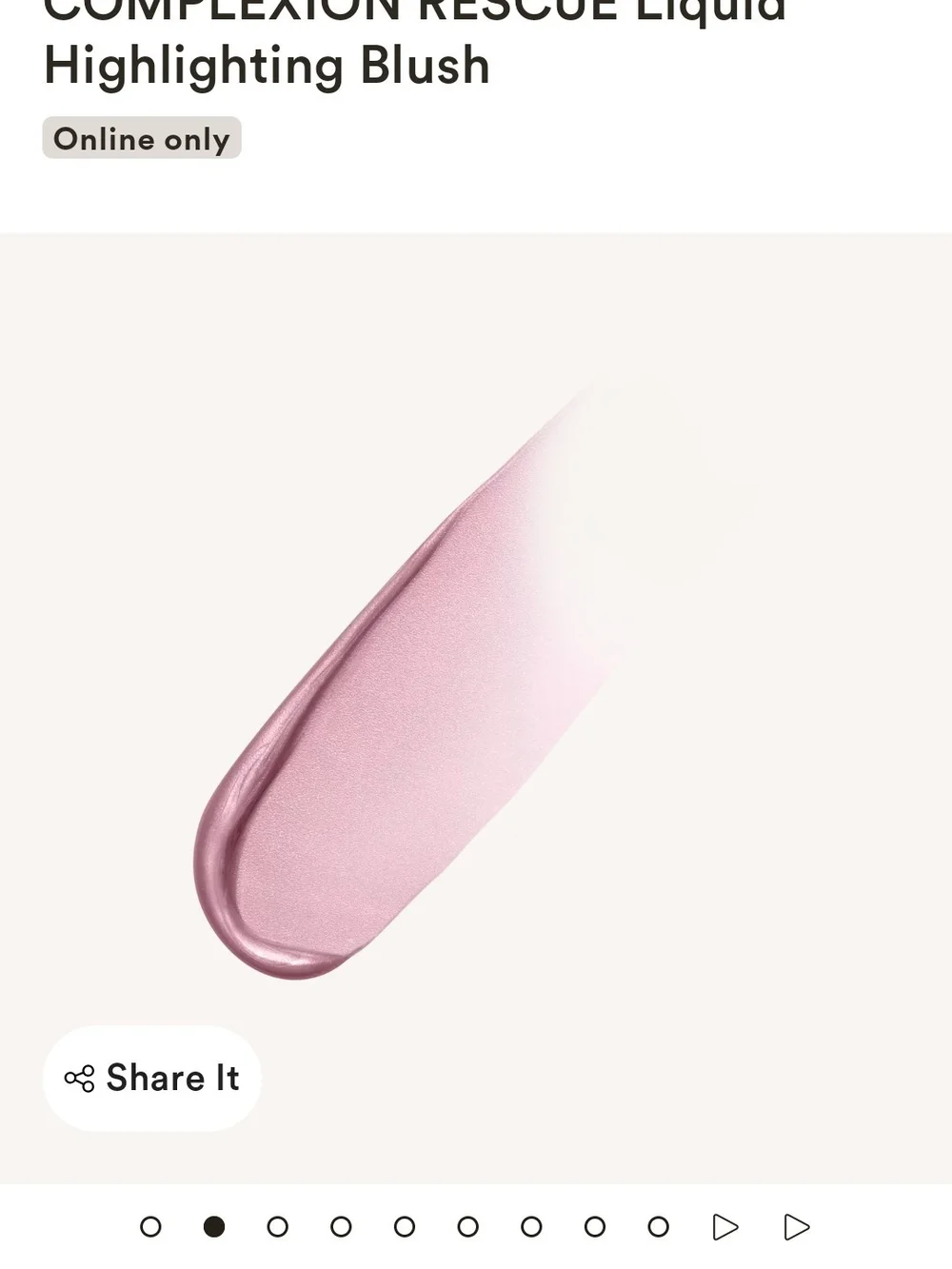 🌞bareMinerals Complexion Rescue Highlighting Blush - Rose Glow Pink